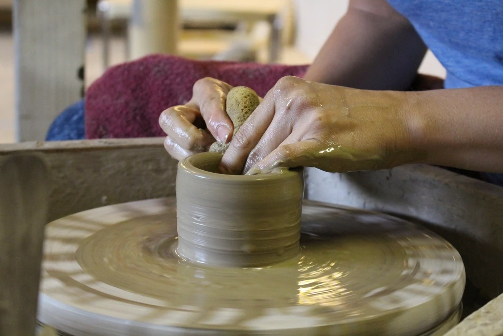 Handmade product being crafted for an Etsy shop